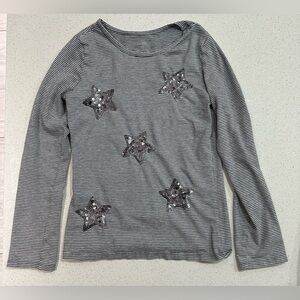🎁George: Girls Long Sleeve Shirt with Star Embellishments -Size M🎁